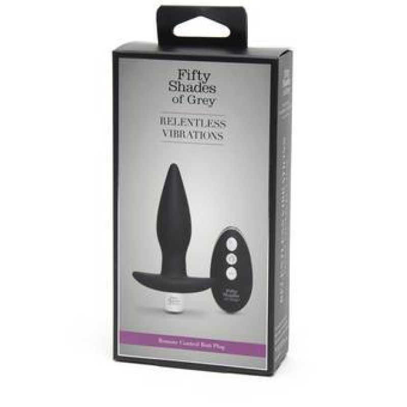 Анальна пробка Fifty Shades of Grey Relentless Vibrations з вібрацією та пультом ДК (Велика Британія)