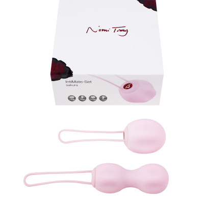 Вагінальні кульки Nomi Tang IntiMate, вага 53гр та 106гр. Колір: сакура