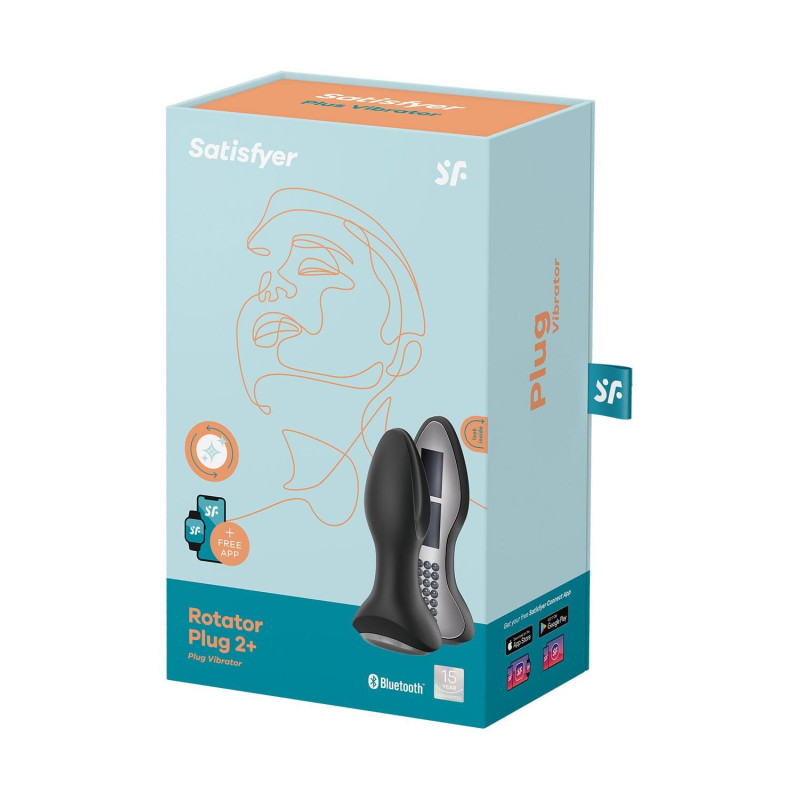 Анальна пробка Satisfyer Rotator Plug 2+ Black