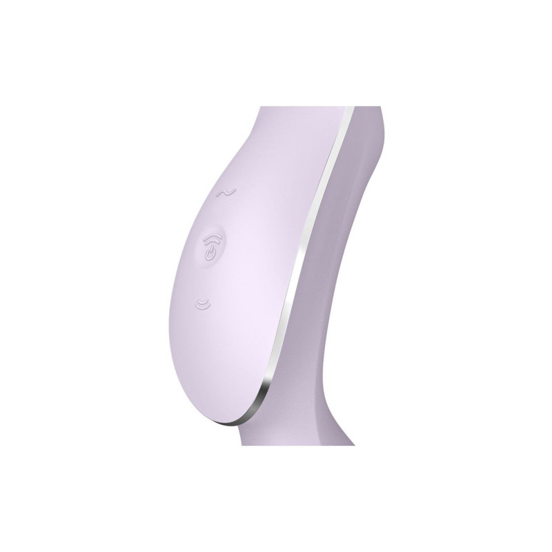 Вакуумний кліторальний стимулятор із вібрацією Satisfyer Curvy Trinity 2 Violet (м'ята упаковка)