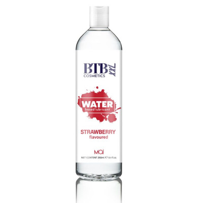 Лубрикант на водній основі BTB FLAVORED STRAWBERRY з ароматом полуниці (250 мл)