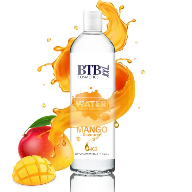 Лубрикант на водній основі BTB FLAVORED MANGO з ароматом манго (250 мл)