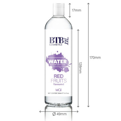 Лубрикант на водній основі BTB FLAVORED RED FRUITS з ароматом червоних фруктів (250 мл)