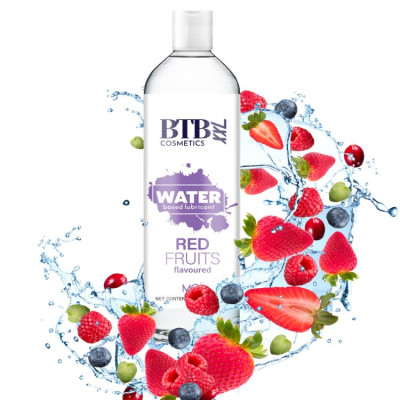 Лубрикант на водній основі BTB FLAVORED RED FRUITS з ароматом червоних фруктів (250 мл)