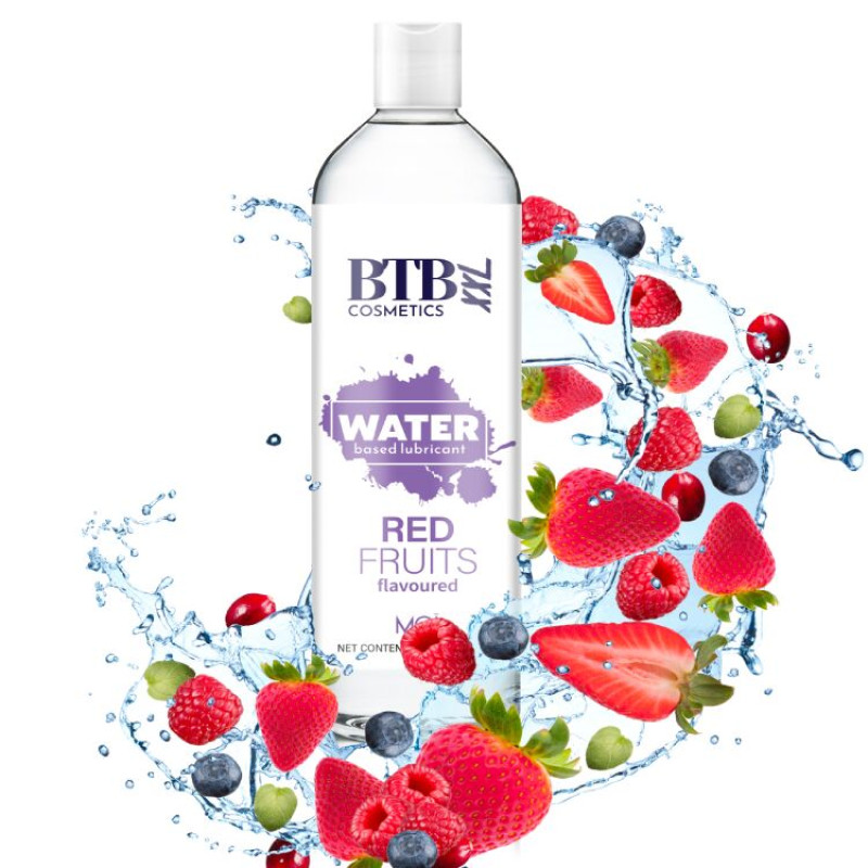 Лубрикант на водній основі BTB FLAVORED RED FRUITS з ароматом червоних фруктів (250 мл)