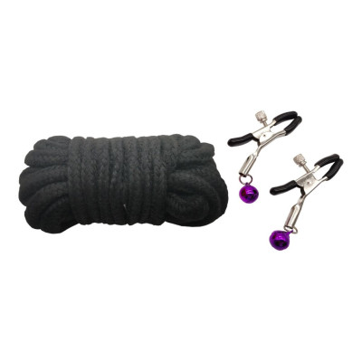Набір MAI BDSM STARTER KIT Nº 75 Leopard: батіг, кляп, наручники, маска, нашийник, мотузка, затискачі