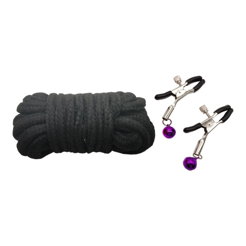 Набір MAI BDSM STARTER KIT Nº 75 Leopard: батіг, кляп, наручники, маска, нашийник, мотузка, затискачі