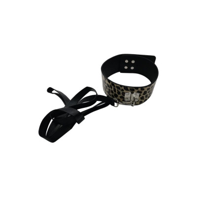Набір MAI BDSM STARTER KIT Nº 75 Leopard: батіг, кляп, наручники, маска, нашийник, мотузка, затискачі