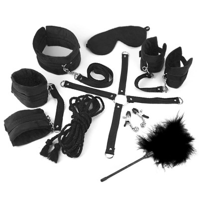 Набір БДСМ Art of Sex - Soft Touch BDSM Set, Чорний