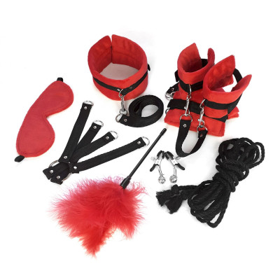 Набір БДСМ Art of Sex - Soft Touch BDSM Set, Червоний