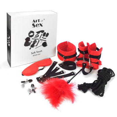 Набір БДСМ Art of Sex - Soft Touch BDSM Set, Червоний