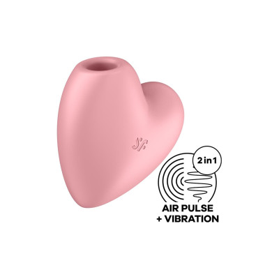 Вакуумний стимулятор Satisfyer Cutie Heart Light Red