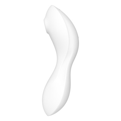 Вакуумний стимулятор із вібрацією Satisfyer Curvy Trinity 5 (White)