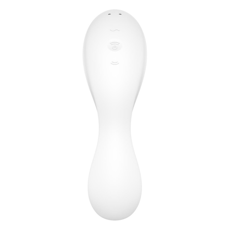Вакуумний стимулятор із вібрацією Satisfyer Curvy Trinity 5 (White)