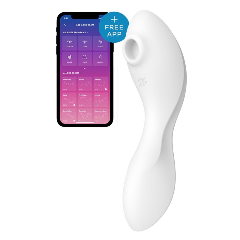 Вакуумний стимулятор із вібрацією Satisfyer Curvy Trinity 5 (White)