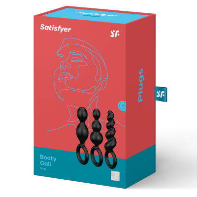 Набір анальних іграшок Satisfyer Plugs колір: чорний Satisfyer