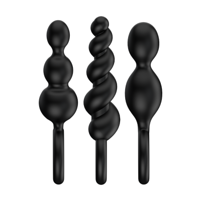 Набір анальних іграшок Satisfyer Plugs колір: чорний Satisfyer
