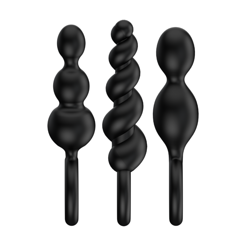 Набір анальних іграшок Satisfyer Plugs колір: чорний Satisfyer