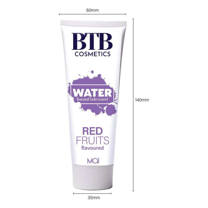Лубрикант на водній основі BTB FLAVORED RED FRUITS з ароматом червоних фруктів (100 мл)