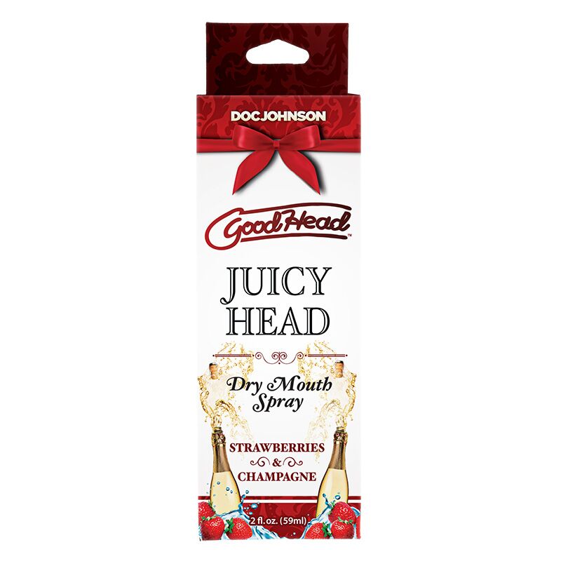 Зволожуючий спрей оральний Doc Johnson GoodHead – Juicy Head – Strawberries and Champagne (Полуничне шампанське) 59 мл