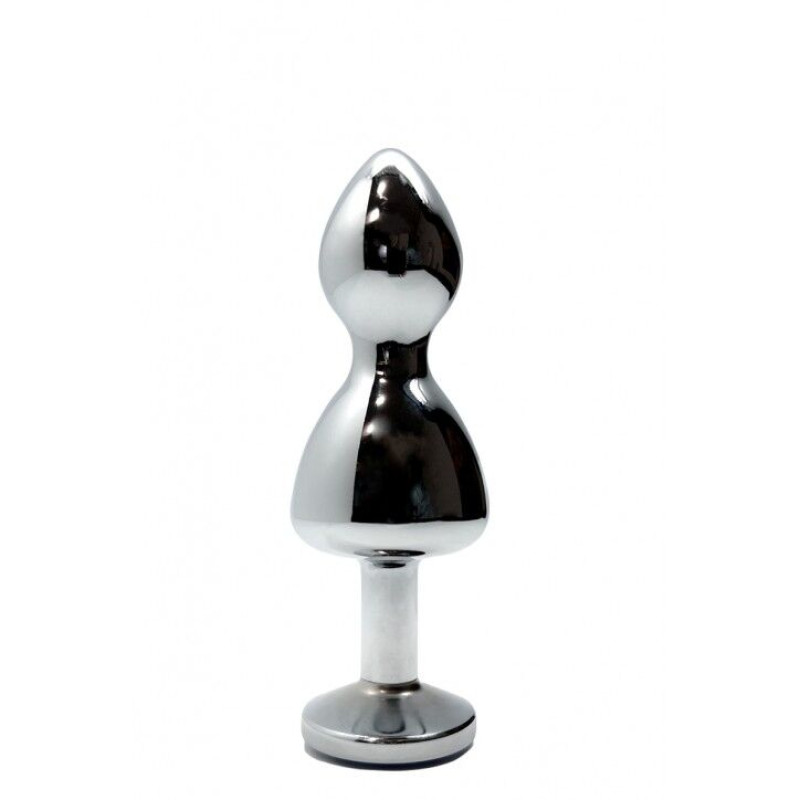 Анальна пробка Wooomy Lollypop Double Ball Metal Plug Red S