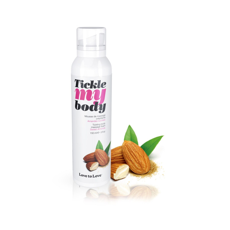Масажна піна Love To Love TICKLE MY BODY - Солодкий мигдаль (150 мл), зволожуюча
