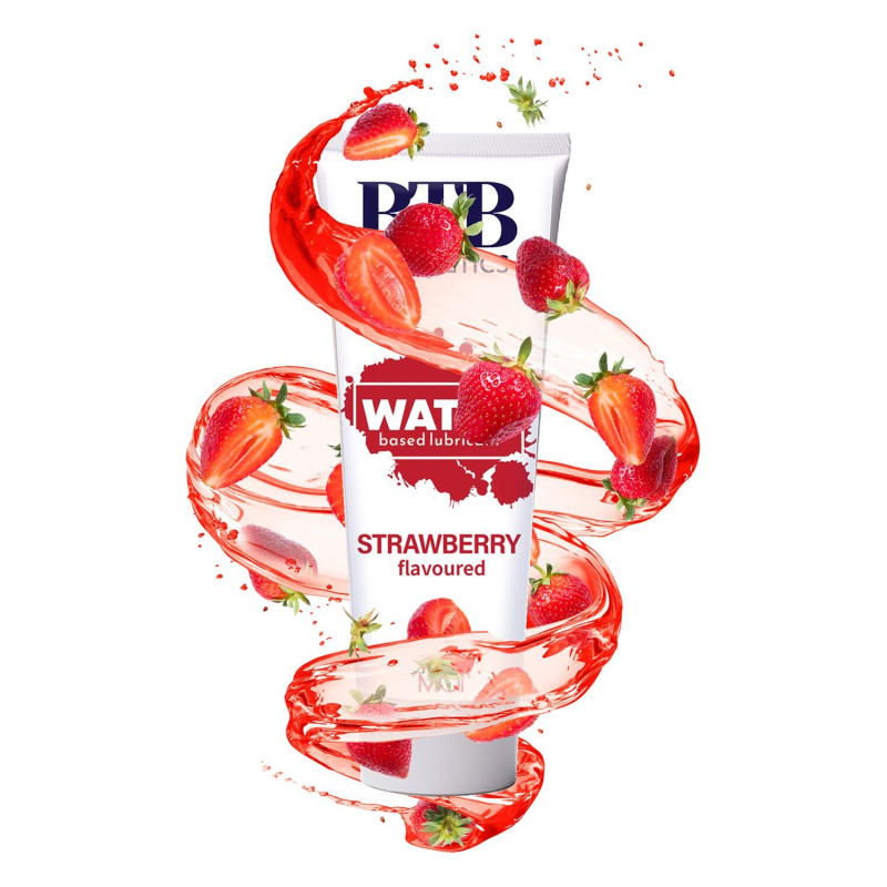 Лубрикант на водній основі BTB FLAVORED STRAWBERRY з ароматом полуниці (100 мл)