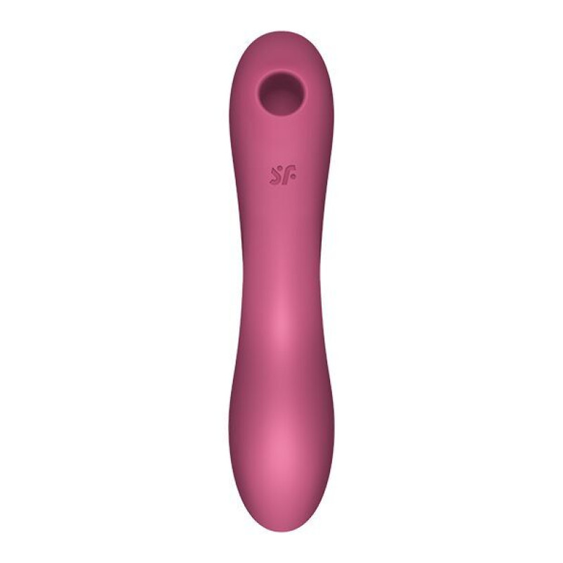 Вакуумний стимулятор із вібрацією Satisfyer Curvy Trinity 3 Red (м'ята упаковка)