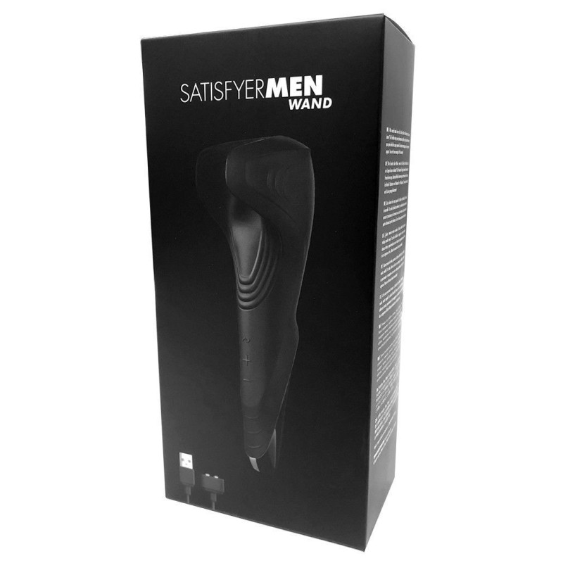 Мастурбатор Satisfyer Men Wand, багатофункціональний, відмінно для пар, вібро-мінет (м'ята упаковка)