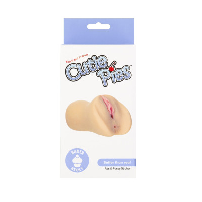 Мастурбатор-вагіна та попка Cutie Pies Baker Becky Vagina & Ass Masturbator, віброкуля
