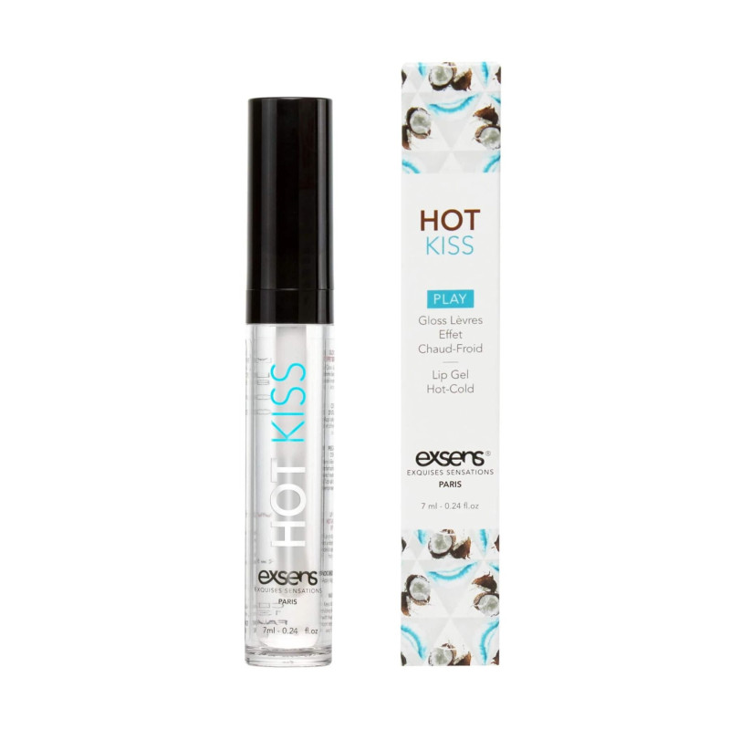 Стимулюючий блиск для губ EXSENS Coconut Hot Kiss 7 мл (термін 01.12.2023)