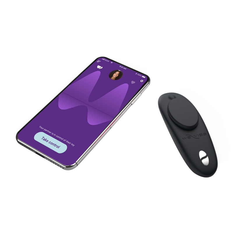 Смарт-вібратор у трусики We-Vibe Moxie Satin Black з пультом ДУ