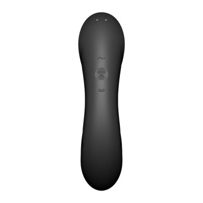 Вакуумний стимулятор із вібрацією Satisfyer Curvy Trinity 4 Black (м'ята упаковка)