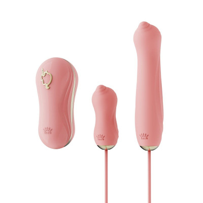 Набір 3 в 1 Zalo - UNICORN Set Pink, віброяйце, пульсатор, вакуумний стимулятор