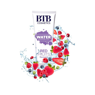Лубрикант на водній основі BTB FLAVORED RED FRUITS з ароматом червоних фруктів (100 мл)