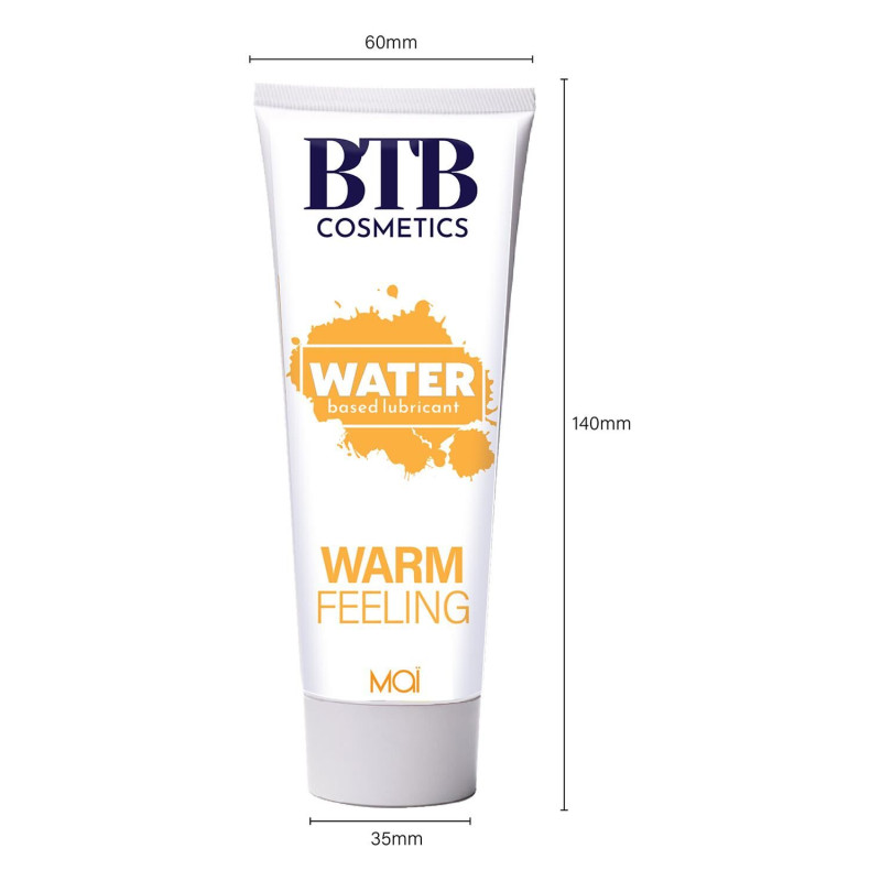 Розігріваюча змазка на водній основі BTB WARM FEELING (100 мл)