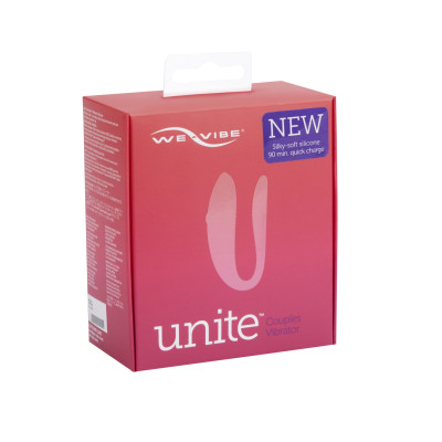 Вібратор для пар We-Vibe Unite Purple, однокнопковий пульт дистанційного керування
