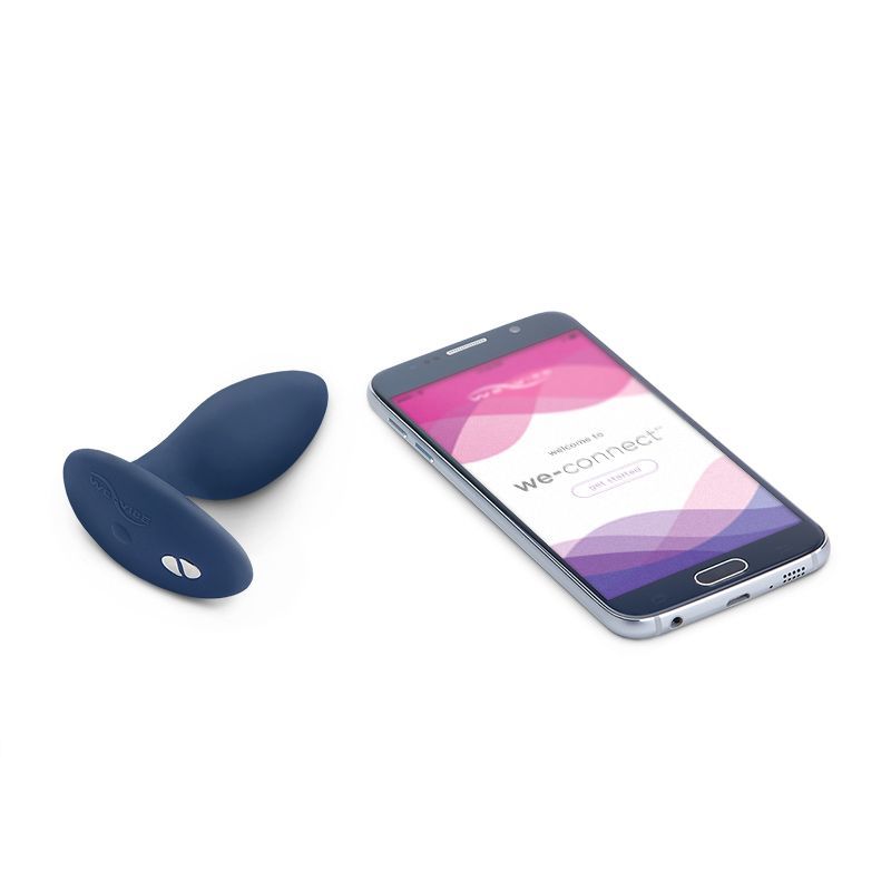 Анальна смарт-вібропробка We-Vibe Ditto Moonlight Blue з пультом ДУ