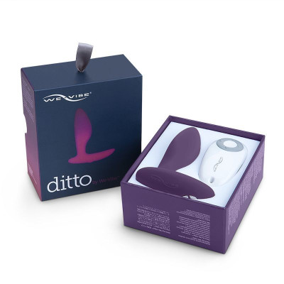Анальна смарт-вібропробка We-Vibe Ditto Purple з пультом ДУ