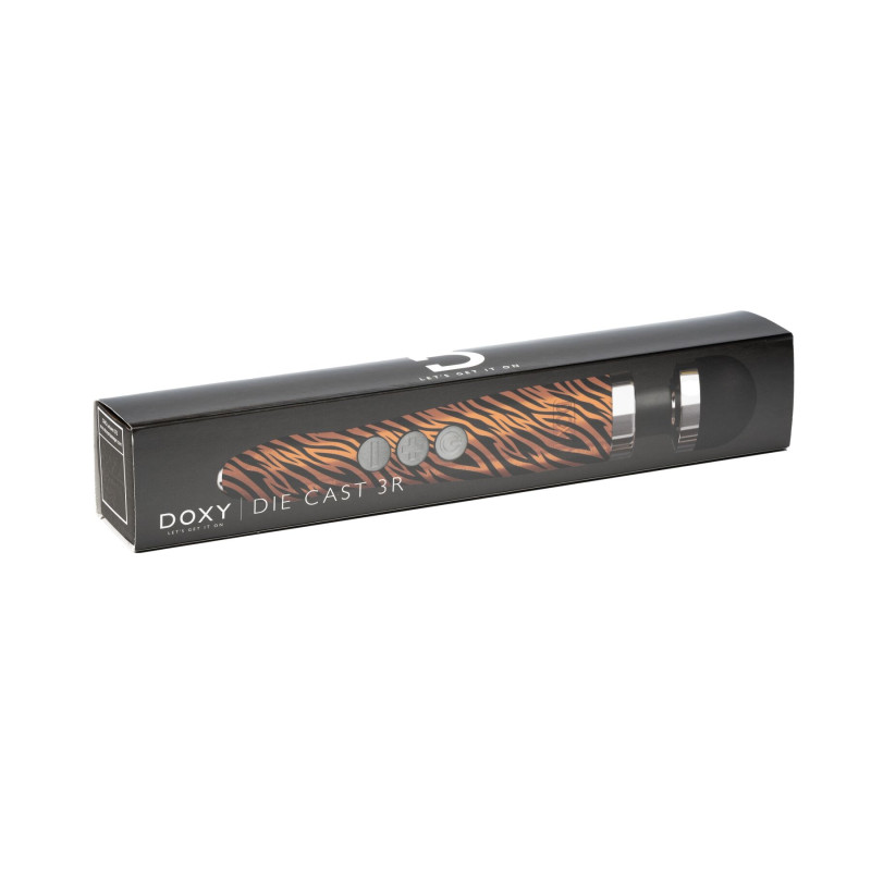 Вібромасажер DOXY Die Cast 3R TIGER, потужний, живлення 220В, металевий корпус