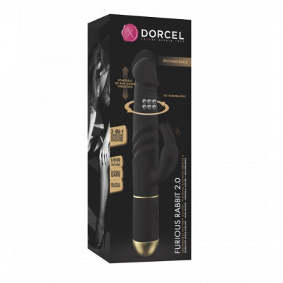 Вібратор Dorcel Furious Rabbit 2.0 з рухами головки (м'ята упаковка)