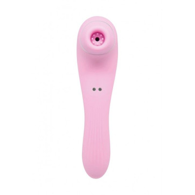 Вакуумний стимулятор з вібрацією Wooomy Smoooch Pink Clitoral Suction