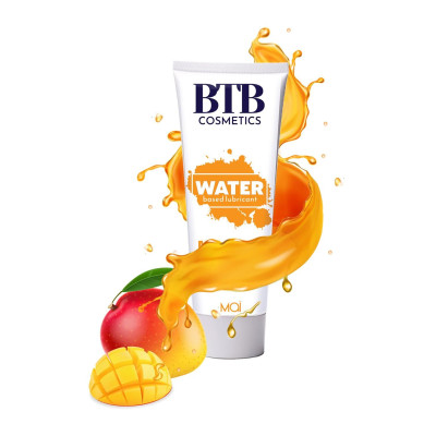 Лубрикант на водній основі BTB FLAVORED MANGO з ароматом манго (100 мл)
