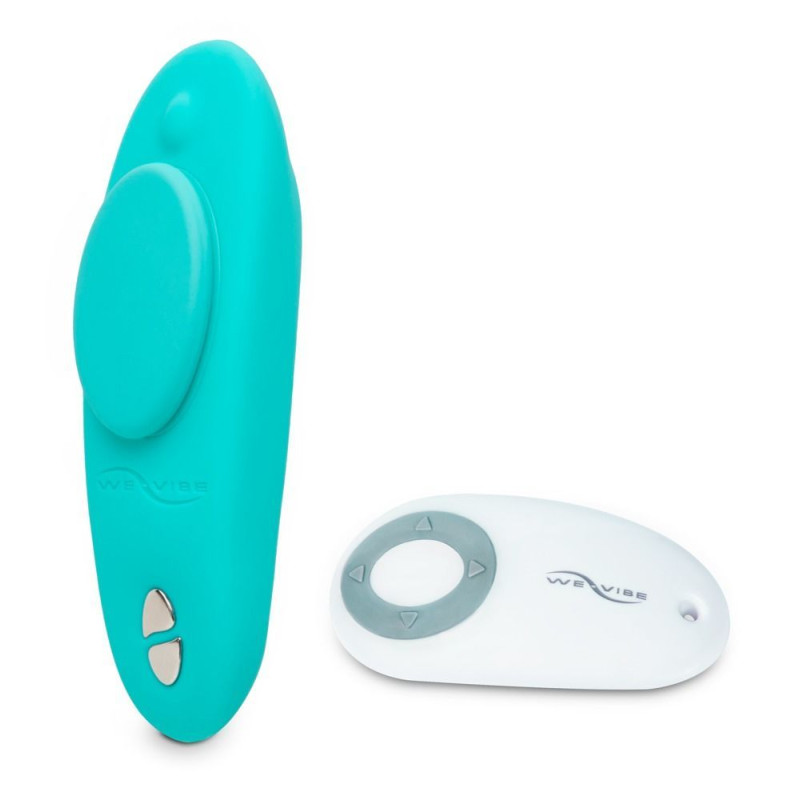Смарт-вібратор у трусики We-Vibe Moxie Aqua з пультом ДУ