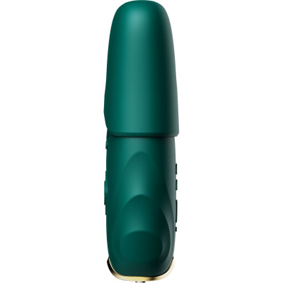 Смарт вібратор для грудей Zalo - Nave Turquoise Green, пульт дистанційного керування, робота через додаток