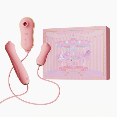 Набір 3 в 1 Zalo - UNICORN Set Pink, віброяйце, пульсатор, вакуумний стимулятор