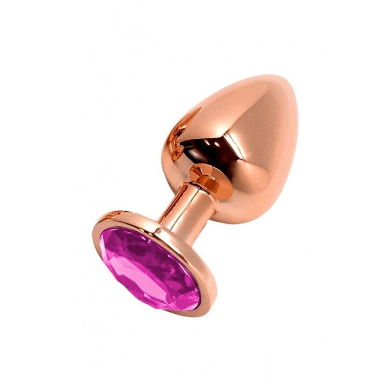 Анальна пробка Wooomy Tralalo Rose Gold Plug MAGENTA M