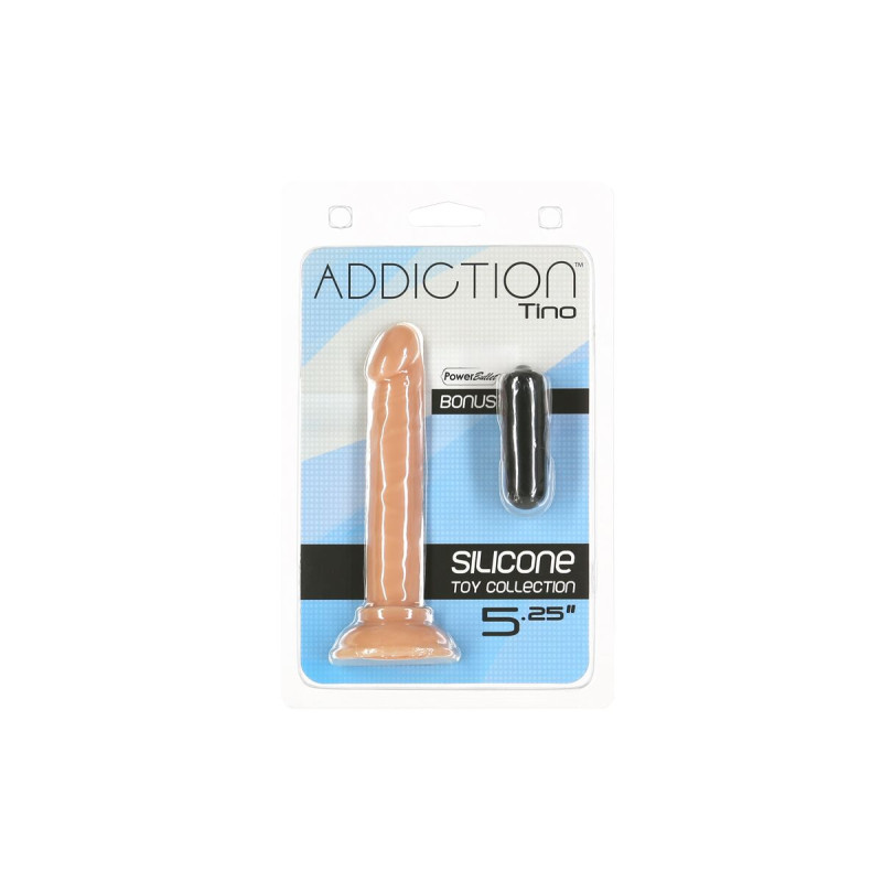 Фалоімітатор ADDICTION - Tino – 5.25” Silicone Dildo