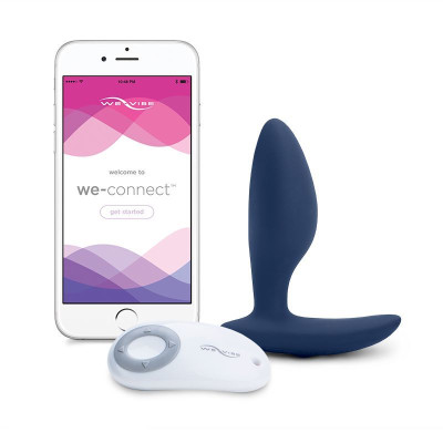 Анальна смарт-вібропробка We-Vibe Ditto Moonlight Blue з пультом