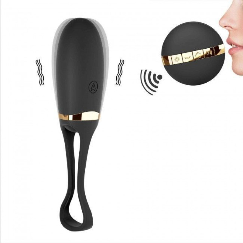 Віброяйце Dorcel Secret Delight Gold з пультом ДК, з турборежимом та голосовим управлінням (м'ята упаковка)